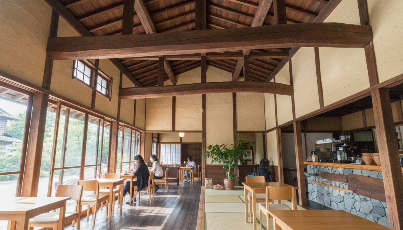 古民家カフェの内装施工事例